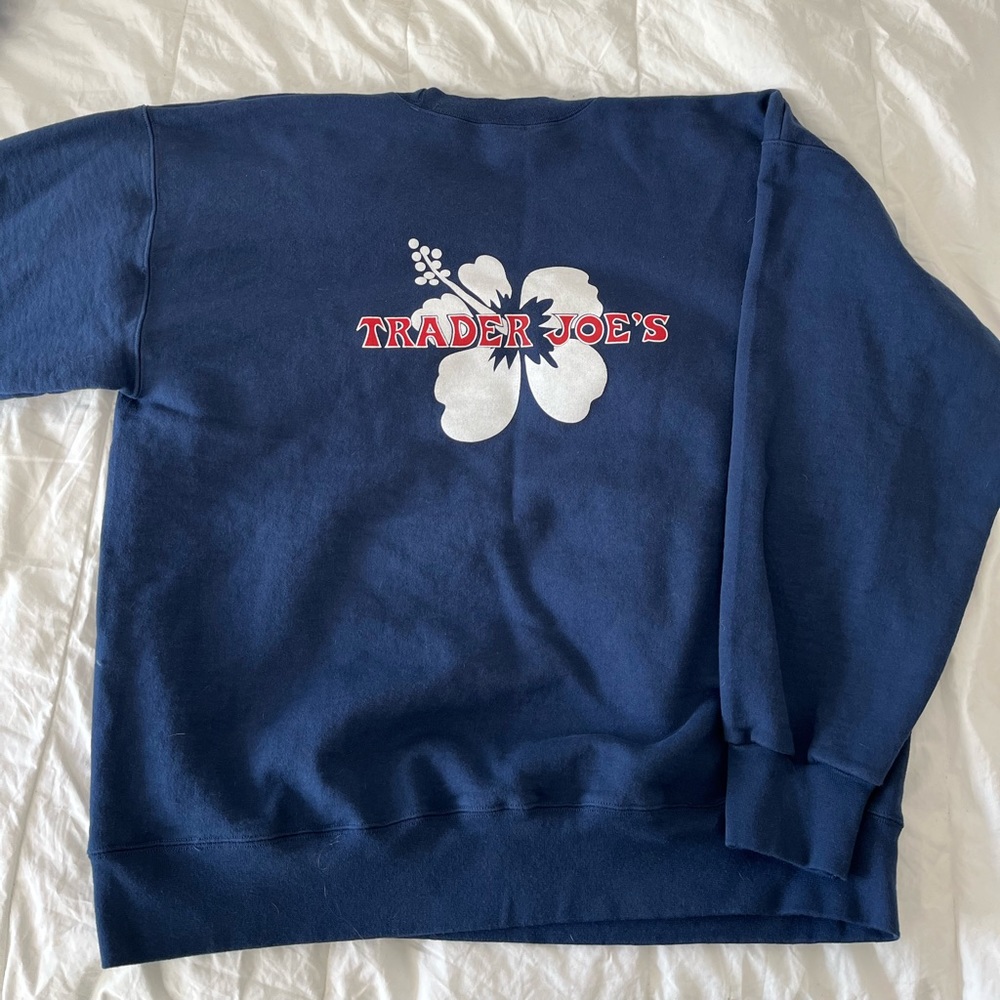 Trader Joe’s navy blue pullover sweater